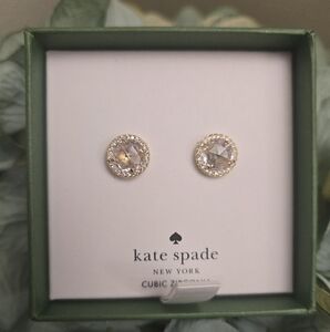 Kate Spade Cubic Zirconia Stud Earrings NIB